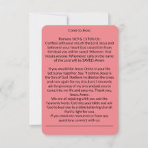 Kom naar Jezus Salvation Kaart Peach