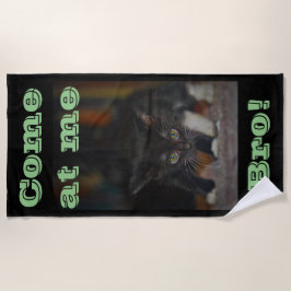 Kom naar me, bro. strandlaken