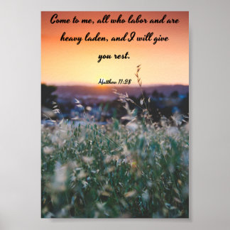 Kom naar me toe - Bijbel Poster