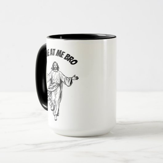 Kom naar me toe Bro Funny Jesus Christelijke Bijbe Mok (Voorkant links)