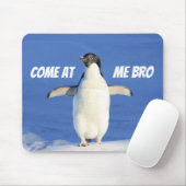 Kom naar me toe, Bro Funny Meme Penguin Muismat (Met muis)