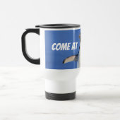 Kom naar me toe, Bro Funny Meme Penguin Travel Mug Reisbeker (Links)