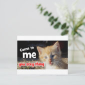 Kom naar me toe, sexy ding briefkaart (Staand voorkant)