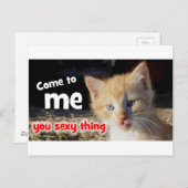 Kom naar me toe, sexy ding briefkaart (Voorkant / Achterkant)
