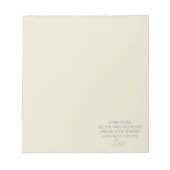 Kom naar mij toe en ik geef je rust notitieblok (Voorkant)