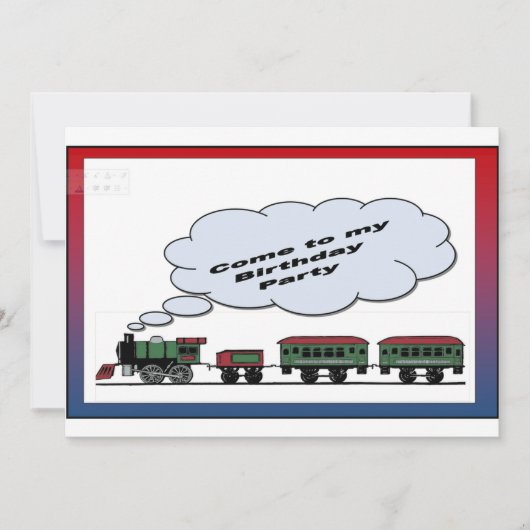 Kom naar mijn Birthday Party Kaart (Voorkant)