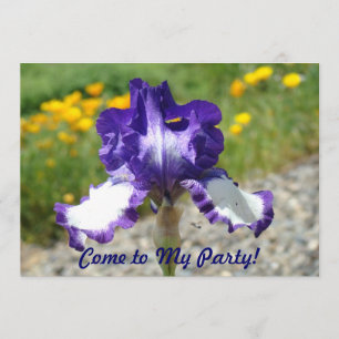 Kom naar mijn feestje! Birthday Party Fun-uitnodig Kaart