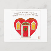 Kom naar mijn Hart Heer Jezus Inspirerend Briefkaart (Voorkant)