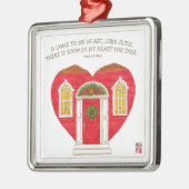 Kom naar mijn Heart Lord Jesus Kerstmis Metalen Ornament (Links)