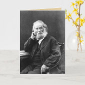 Kom naar mijn soep: Walt Whitman condolence Kaart (Gele Bloem)