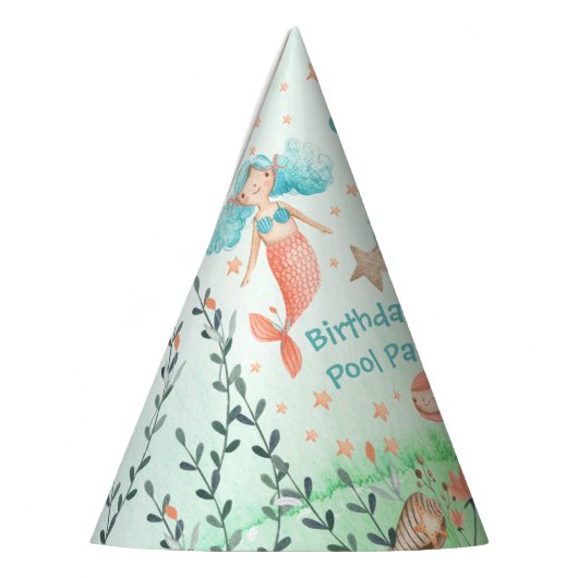 Kom naar mijn zeemeerminnende dag pool feesthoedjes (Links)
