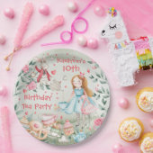 Kom naar m'n feest op Tea Party Papieren Bordje (Feest)