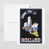 "Kom naar Nederland" Reisposter Briefkaart (Voorkant / Achterkant)