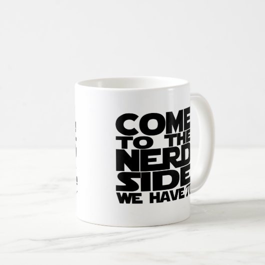 Kom naar Nerd, we hebben Pi. Koffiemok (Voorkant rechts)