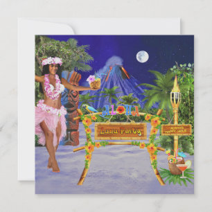 Kom naar ons Luau-feest Kaart