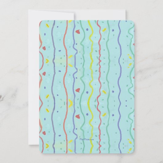 Kom naar ons Mardi Gras-feest Kaart (Achterkant)