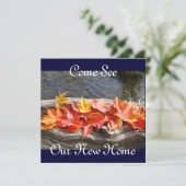 Kom naar ons nieuwe thuisuitnodiging Open House Kaart (Staand voorkant)