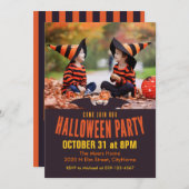 Kom naar onze Halloween-feestfoto Kaart (Voorkant / Achterkant)