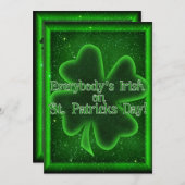 Kom naar onze St Patrick's Day, kom samen! Kaart (Voorkant / Achterkant)