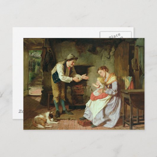 Kom naar papa briefkaart (Voorkant / Achterkant)