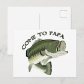 Kom naar Papa Briefkaart (Voorkant / Achterkant)