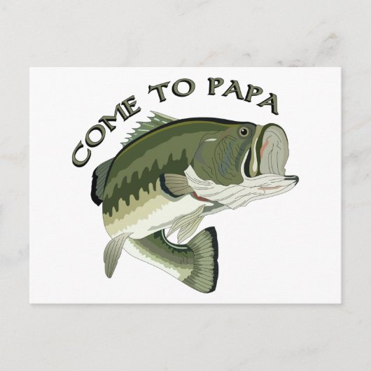Kom naar Papa Briefkaart (Voorkant)