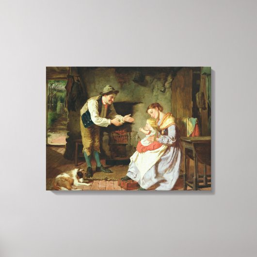 Kom naar papa canvas afdruk (Voorkant)