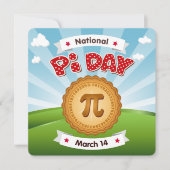 Kom naar Pi Day Celebration Kaart (Voorkant)