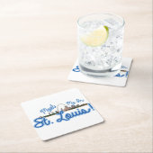 Kom naar St. Louis. Kartonnen Onderzetters (Insitu)