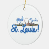 Kom naar St. Louis. Keramisch Ornament (Links)