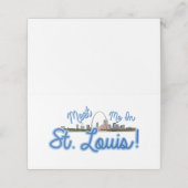 Kom naar St. Louis. Plaatskaartje (Buitenkant ongevouwen)
