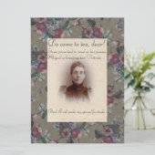 Kom naar Tea, beste partij uitnodiging (Staand voorkant)