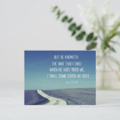 Kom naar voren als Gouden Bijbelvers Quote Briefkaart (Staand voorkant)