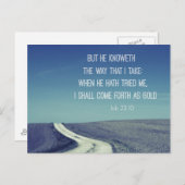 Kom naar voren als Gouden Bijbelvers Quote Briefkaart (Voorkant / Achterkant)