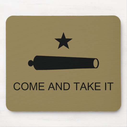 Kom & Neem het! Texas State slagvlag Muismat (Voorkant)