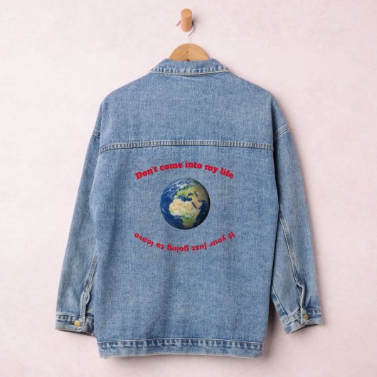 "Kom niet in mijn leven" Denim Jacket (Hangar)