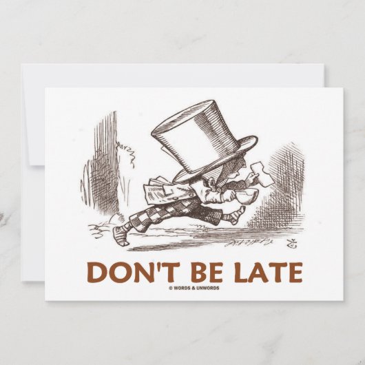 Kom niet te laat (Mad Hatter Rent) (Voorkant)