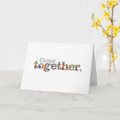 Kom nu samen voor vrede. > Groet Kaart (Gele Bloem)