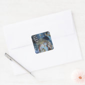 Kom ons Adore Him, kerstnativiteit! Vierkante Sticker (Envelop)