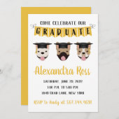 Kom onze Afstuderen Franse bulledogs vieren Kaart (Voorkant / Achterkant)