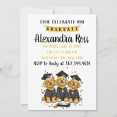 Kom onze Afstuderen Goldendoodle-honden vieren Kaart (Voorkant)