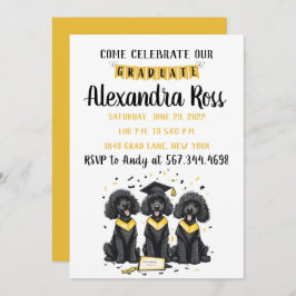 Kom onze Afstuderen standaard poedelhonden vieren Kaart