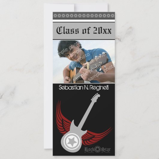 Kom op! Aankondiging Afstuderen heupen (grijs) (Voorkant)