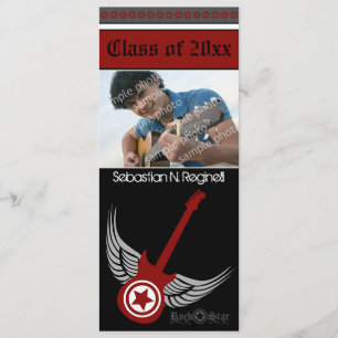 Kom op! Aankondiging Afstuderen heupen (rood)