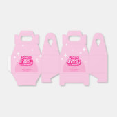 Kom op Baby Let's Go Party roze Baby shower Bedankdoosjes (Uitgevouwen)