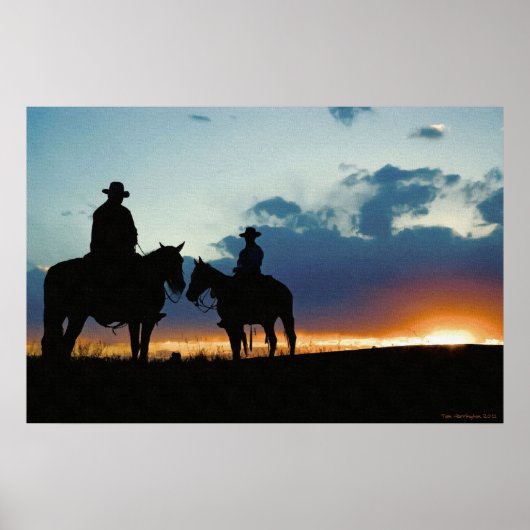 Kom op bij zonsondergang poster (Voorkant)