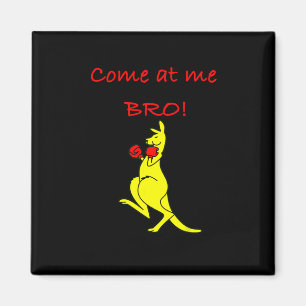 Kom op bro kangoeroe boksen novelty cadeau magneet