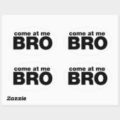 Kom op, Bro Ovale Sticker (Vel)