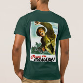 Kom op Canada! T-shirt (Achterkant)