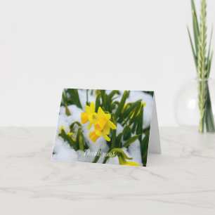Kom op de lente tijd bedankkaart